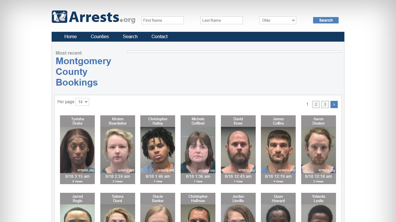 Montgomery County Arrests and Inmate Search